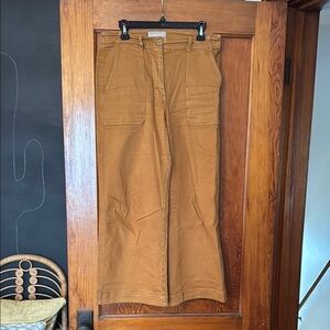 Women's Tan Wide-Leg Pants